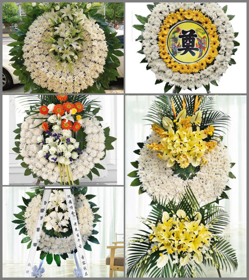 广东湛江市吴川市振文镇郭屋村花圈速递