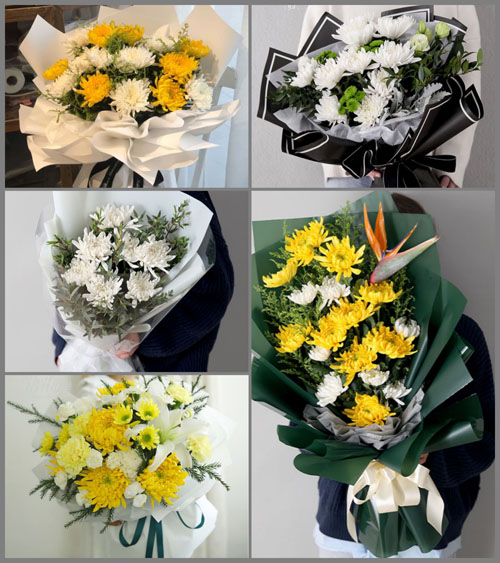 广东湛江市吴川市振文镇郭屋村白事花束代送
